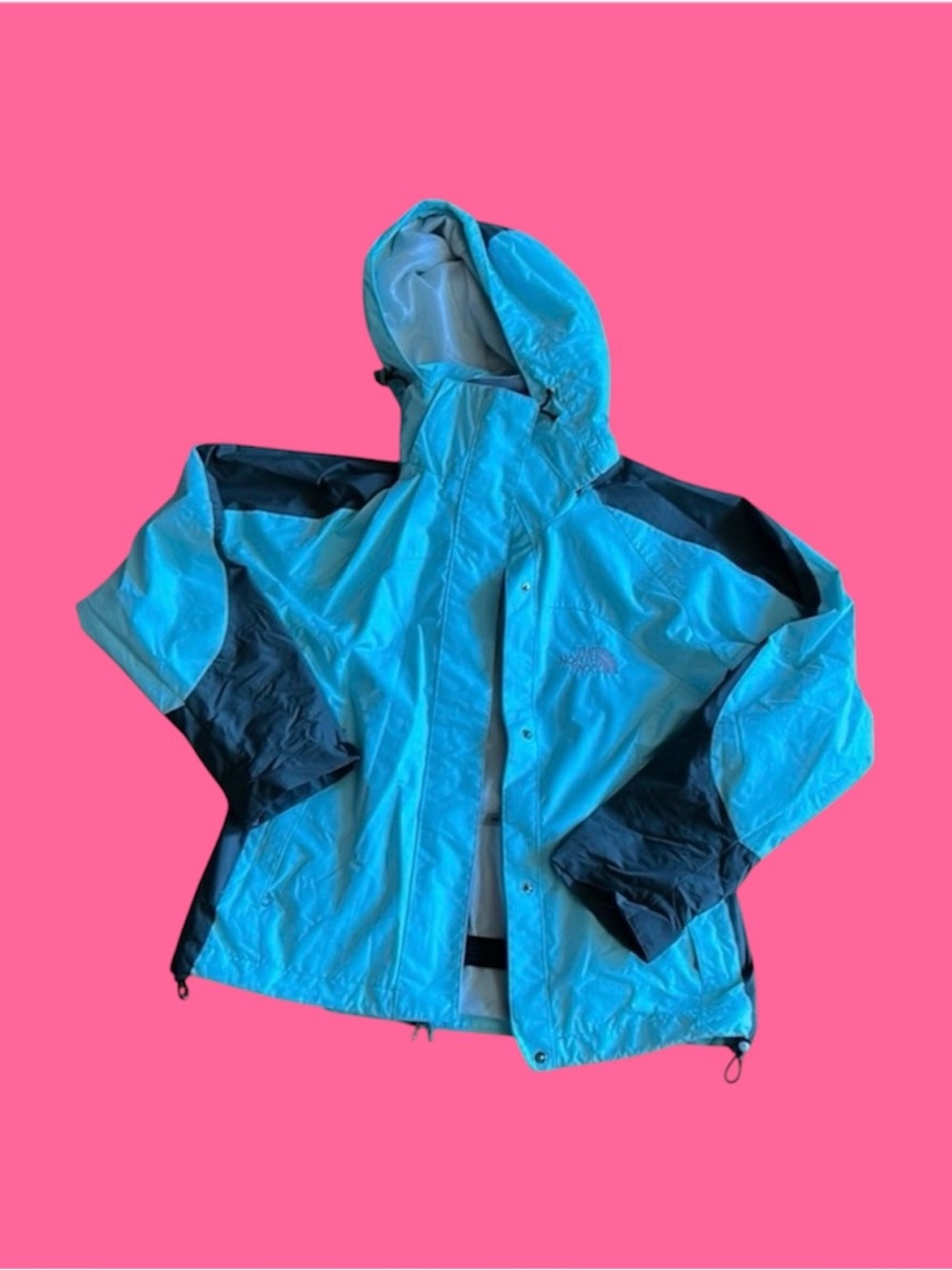 🥶 The North Face Aqua and Gray Winter Jacket with Zip-Out 🥶